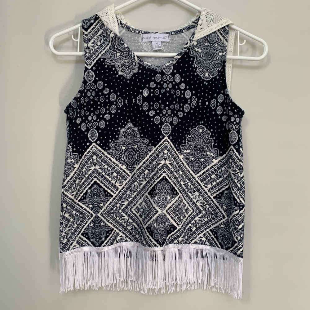 Cute Girls Side of Fries Tank - M